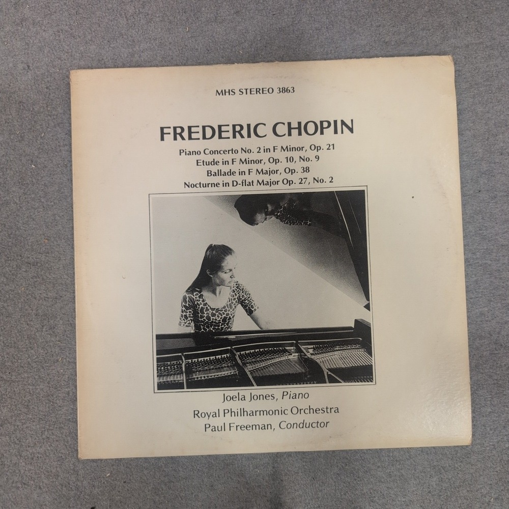 Frederic Chopin Piano Concerto No 2 Joela Jones Royal Philharmonic MHS 3863 LP - Picture 1 of 2